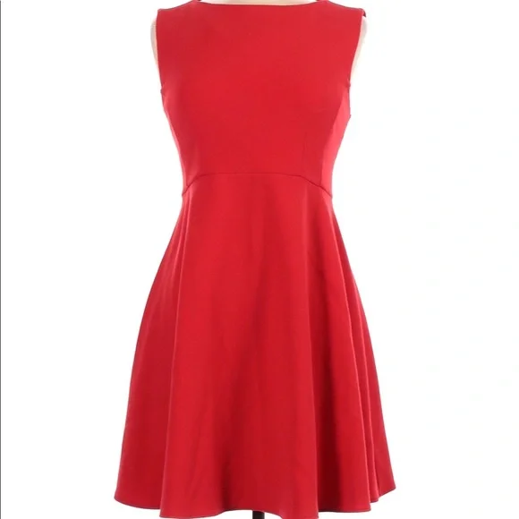 french connection skater dress French Connection Red Skater Dress Size 0